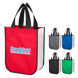 Non-Woven Shopper Tote Bag With 100% RPET Material