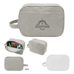 Finley rPET Waffle Knit Toiletry Bag